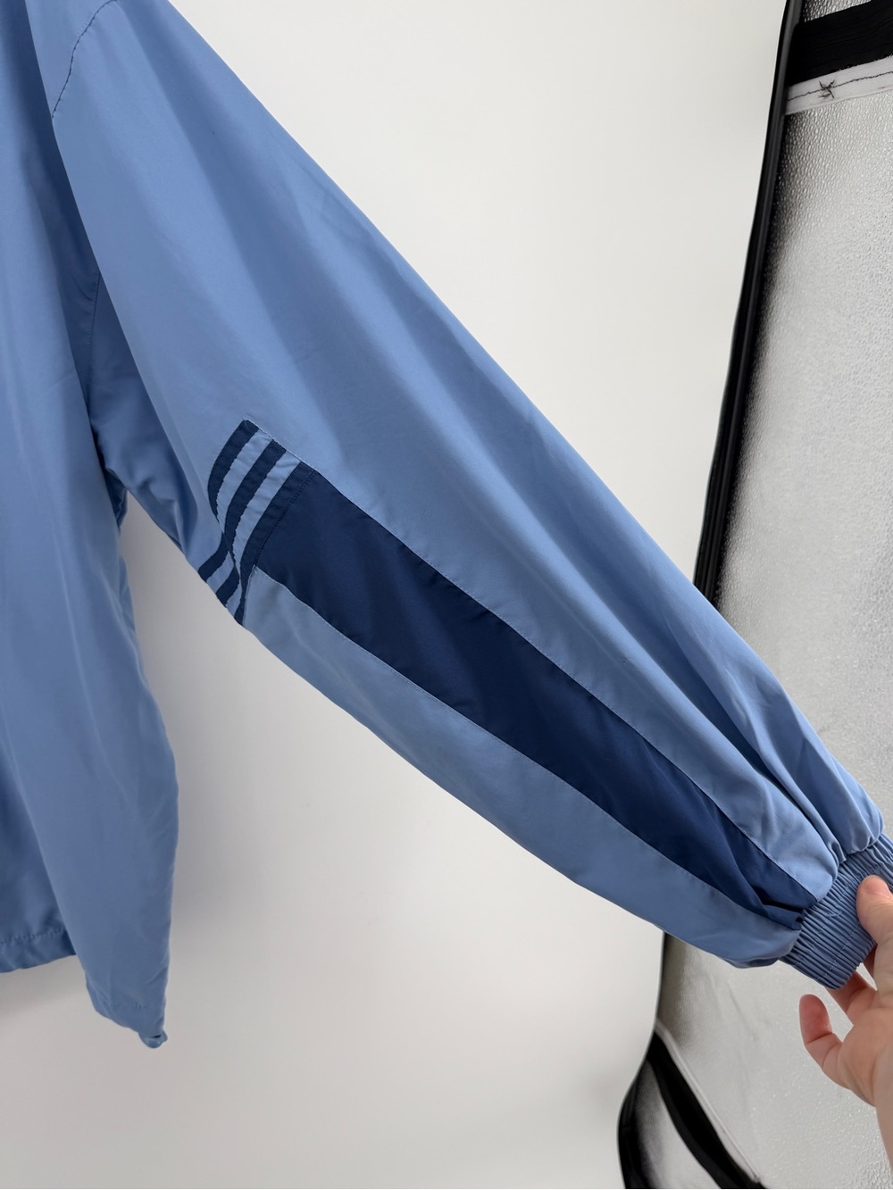 Adidas Blockette Y2K Retro 90s Streetwear Sporty Light Blue Track Suit Set SzL - Picture 7 of 16